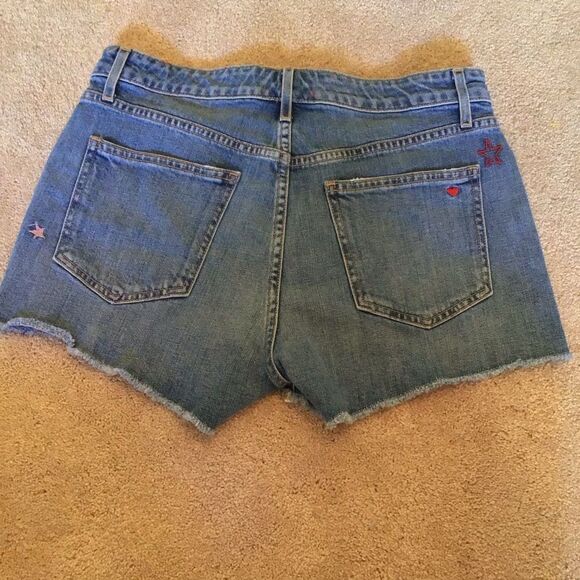 SUNDRY Stars Embroidered Denim Shorts - Picture 5 of 10
